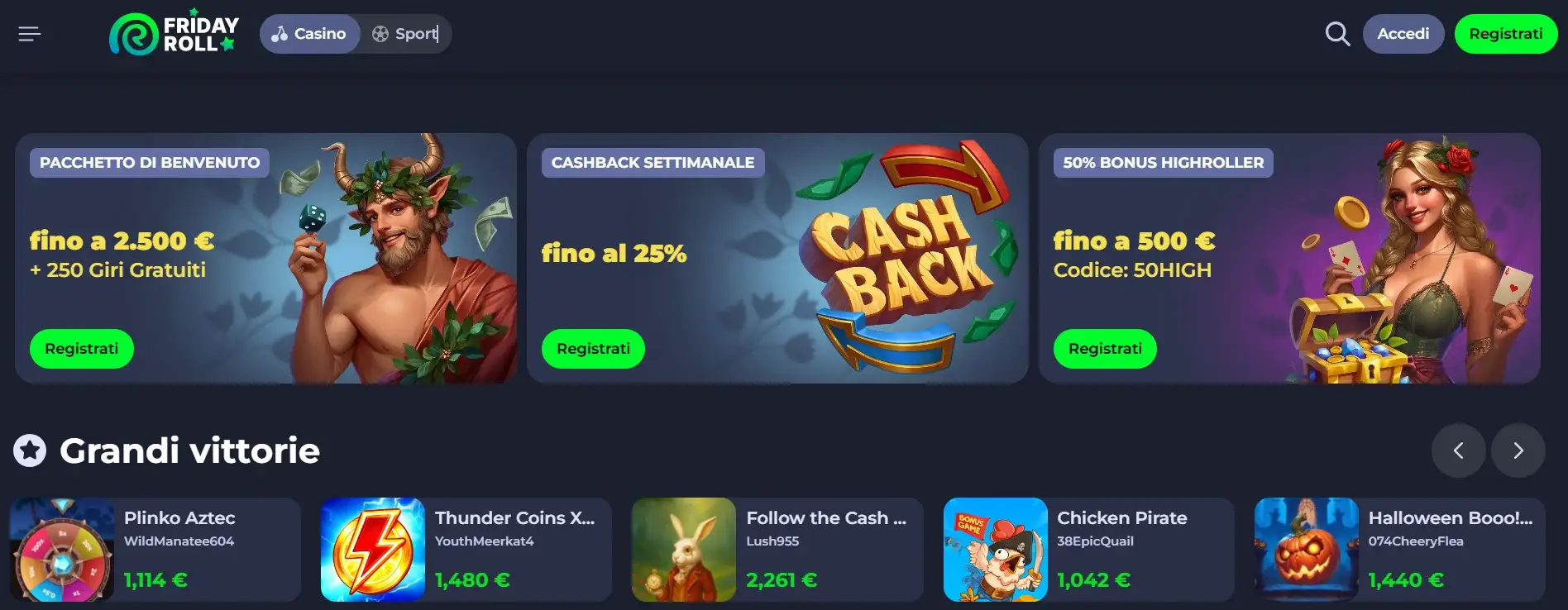 Immagine di Fridayroll Casino